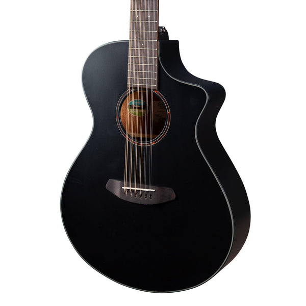 Breedlove Discovery S Concert Satin Black 12 String CE European - African mahogany - El Cajon Guitars and Music