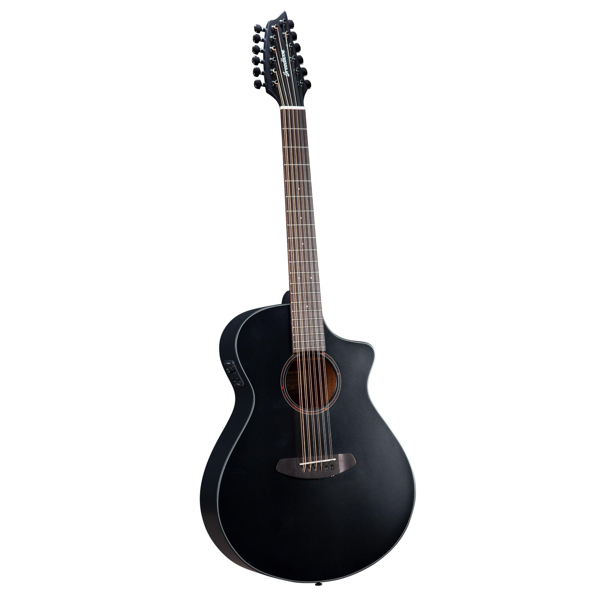 Breedlove Discovery S Concert Satin Black 12 String CE European - African mahogany - El Cajon Guitars and Music