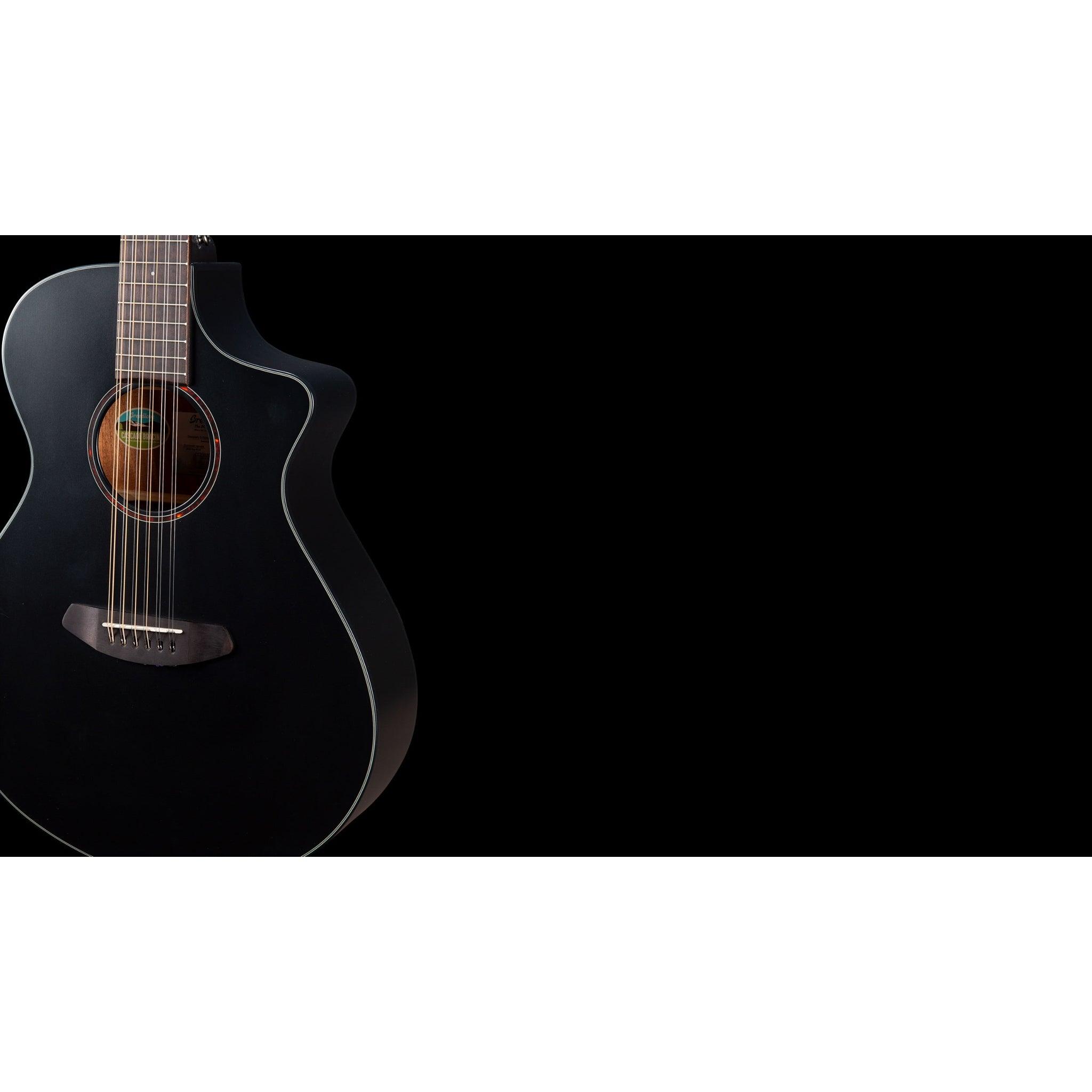 Breedlove Discovery S Concert Satin Black 12 String CE European - African mahogany - El Cajon Guitars and Music