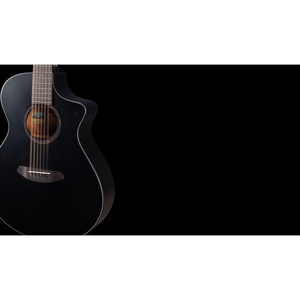 Breedlove Discovery S Concert Satin Black 12 String CE European - African mahogany - El Cajon Guitars and Music