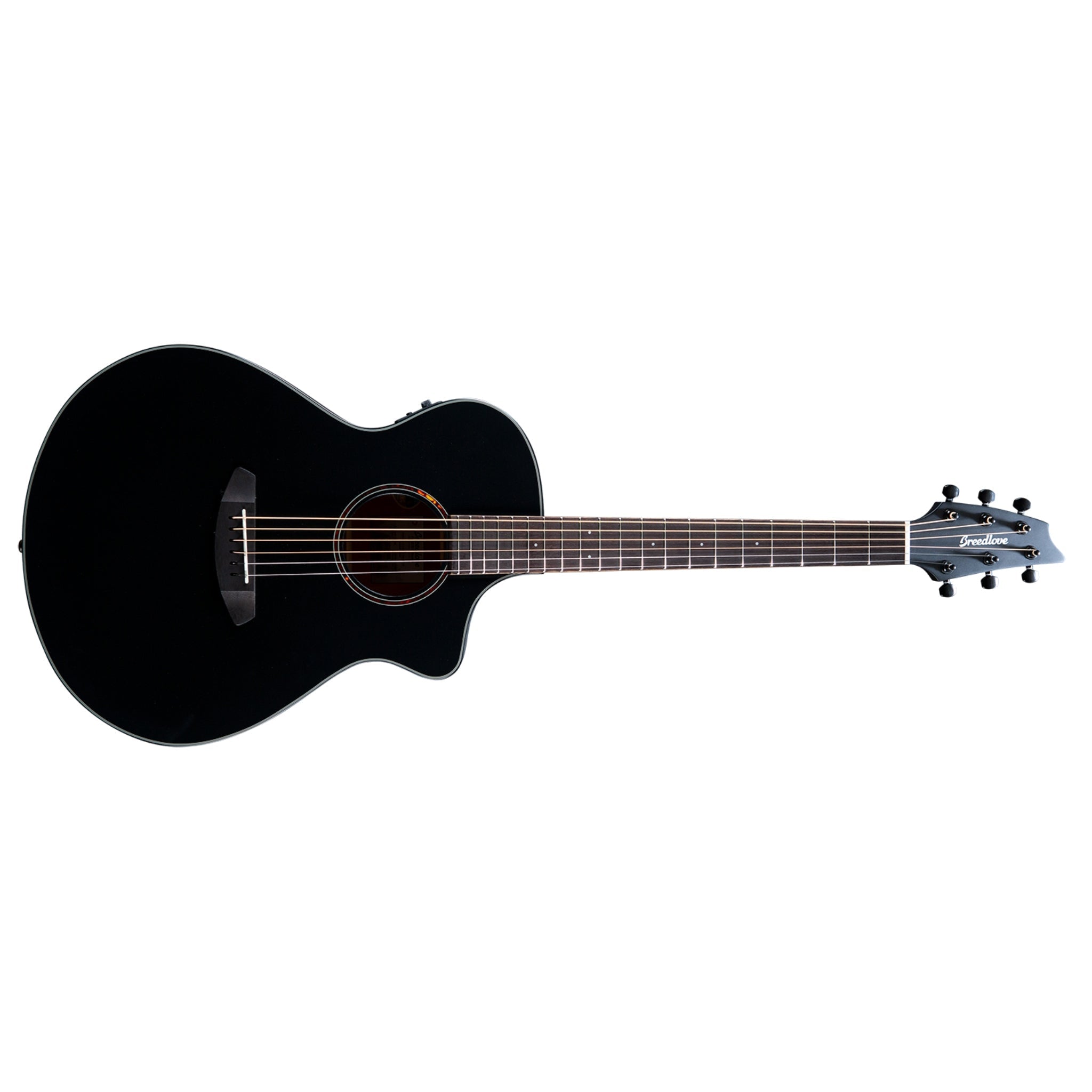 Breedlove Discovery S Concert Satin Black CE European - African mahogany - El Cajon Guitars and Music