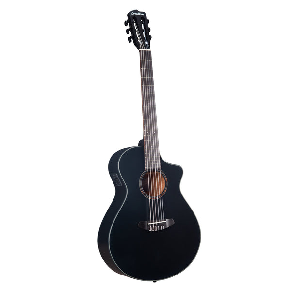 Breedlove Discovery S Concert Satin Black Nylon CE Red Cedar - African mahogany - El Cajon Guitars and Music