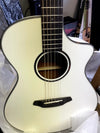 Breedlove European Spruce - African Mahogany Discovery S Concert Satin White CE - El Cajon Guitars and Music