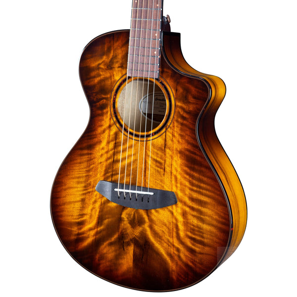 Breedlove Pursuit Exotic S Companion Tiger's Eye CE Myrtlewood - Myrtlewood - El Cajon Guitars and Music
