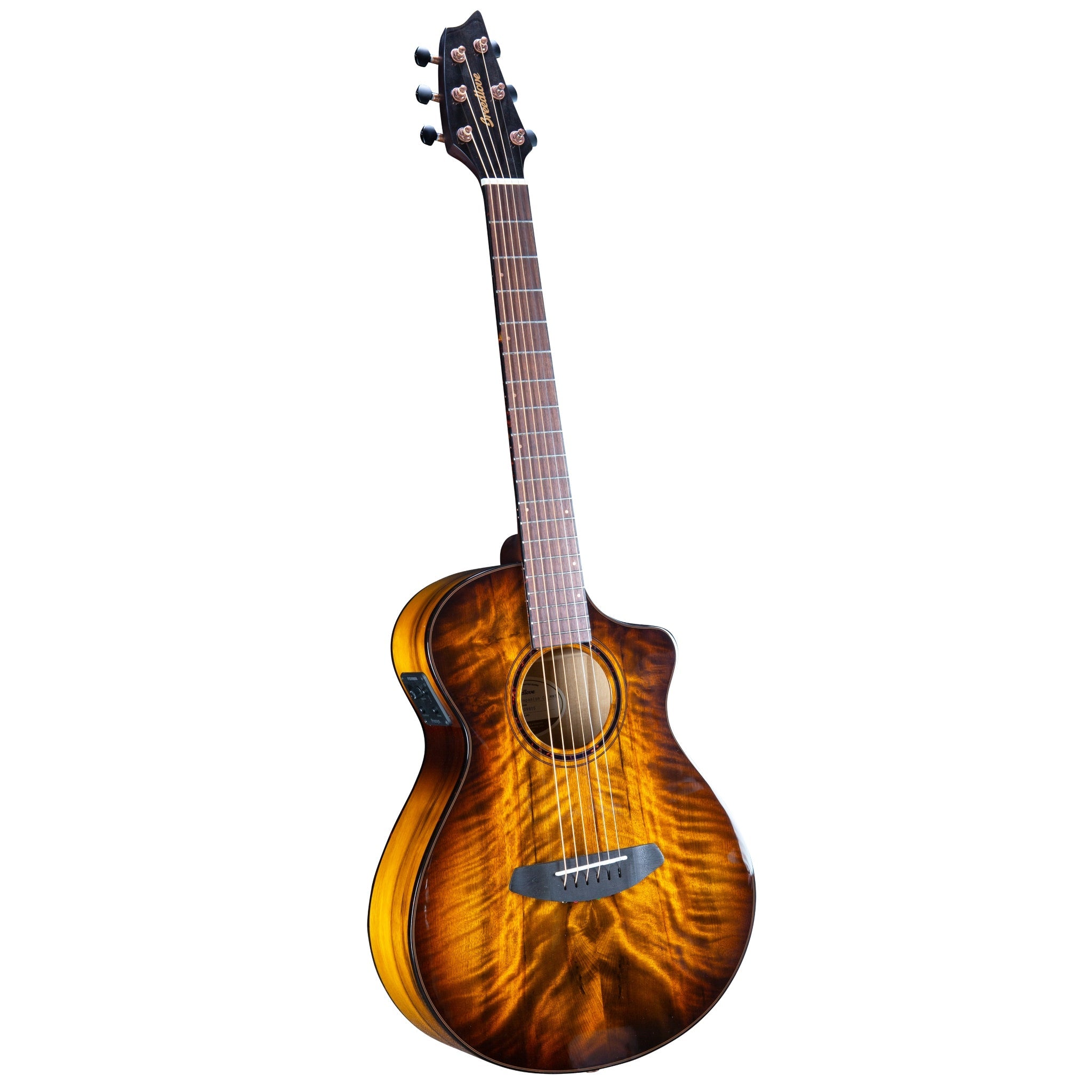 Breedlove Pursuit Exotic S Companion Tiger's Eye CE Myrtlewood - Myrtlewood - El Cajon Guitars and Music