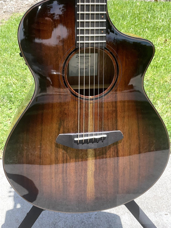 Breedlove Pursuit Exotic S Concert Edgeburst CE Koa - Koa - B - STOCK SPECIAL BUY - El Cajon Guitars and Music