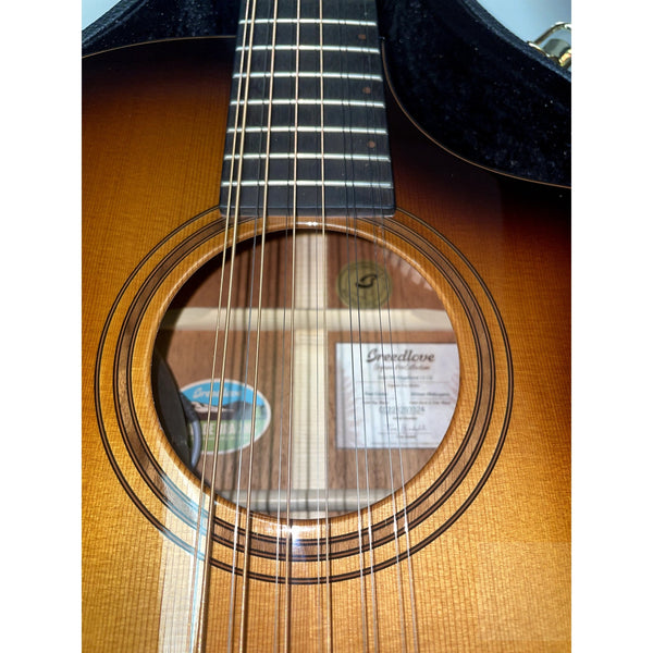 Breedlove Solo Pro Concert Edgeburst 12 String CE Red Cedar - African Mahogany - El Cajon Guitars and Music