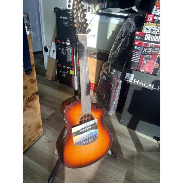 Breedlove Solo Pro Concert Edgeburst 12 String CE Red Cedar - African Mahogany - El Cajon Guitars and Music
