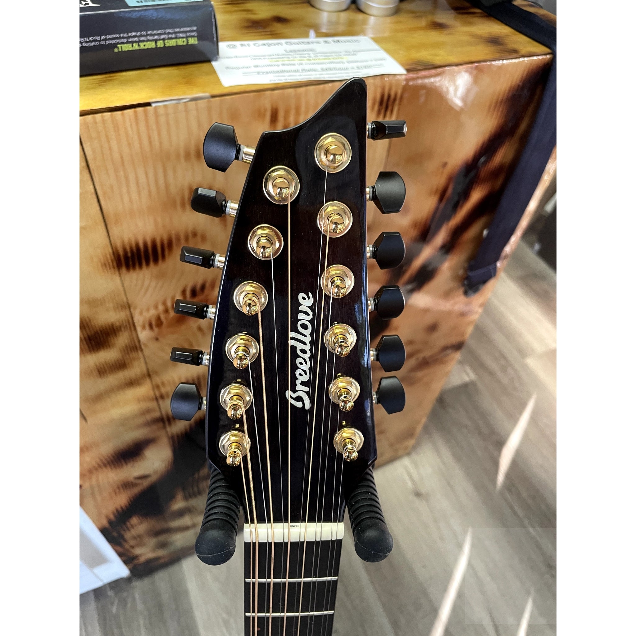 Breedlove Solo Pro Concert Edgeburst 12 String CE Red Cedar - African Mahogany - El Cajon Guitars and Music