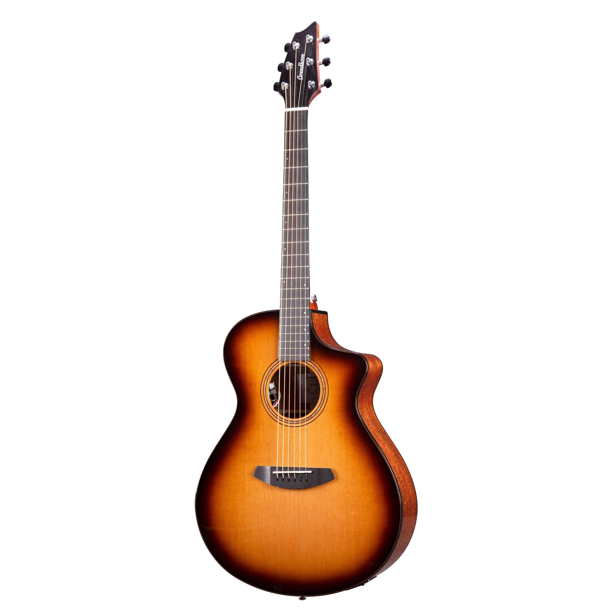 Breedlove Solo Pro Concert Edgeburst CE Red Cedar - African Mahogany - El Cajon Guitars and Music