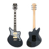 IMAGE ALT TEXT (examples)
D’Angelico Premier Bob Weir Bedford offset electric – stacked P-90s, SC-101 middle, trem – front
Bob Weir Bedford headstock with Grover stairstep tuners
Bob Weir Bedford control layout with 5-way switch and blend knob