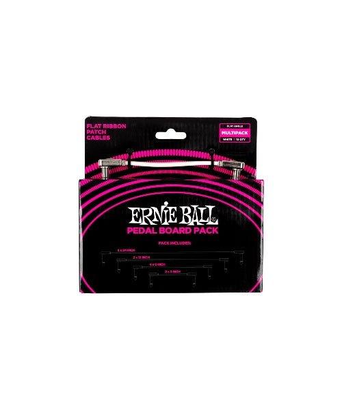 Ernie Ball Flat Ribbon Patch Cable Pedalboard Multi - Pack P06387 - El Cajon Guitars and Music