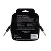 Ernie Ball Flex Instrument Cable Straight/Straight 20ft - Black - El Cajon Guitars and Music