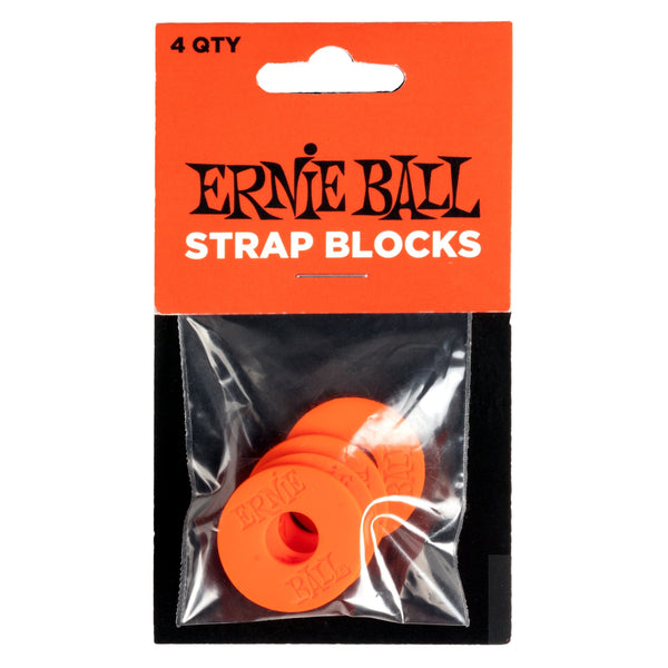 Ernie Ball Strap Blocks - Red - 4 Pack - El Cajon Guitars and Music