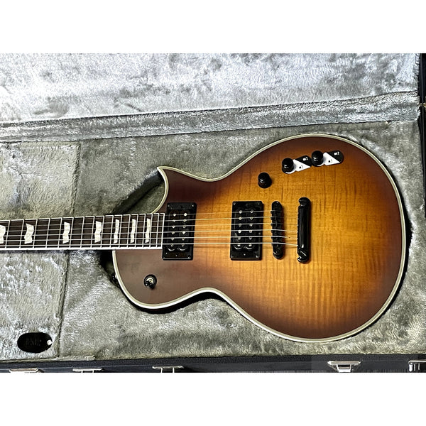 ESP LTD Deluxe EC - 1000T CTM Electric Guitar Tobacco Sunburst Satin with Case - Open Box Special - El Cajon Guitars and Music