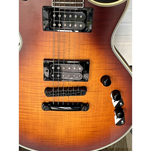 ESP LTD Deluxe EC - 1000T CTM Electric Guitar Tobacco Sunburst Satin with Case - Open Box Special - El Cajon Guitars and Music