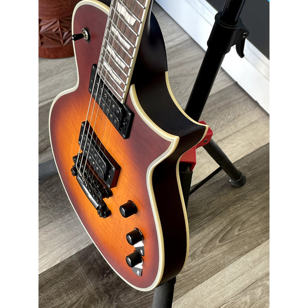 ESP LTD Deluxe EC - 1000T CTM Electric Guitar Tobacco Sunburst Satin with Case - Open Box Special - El Cajon Guitars and Music