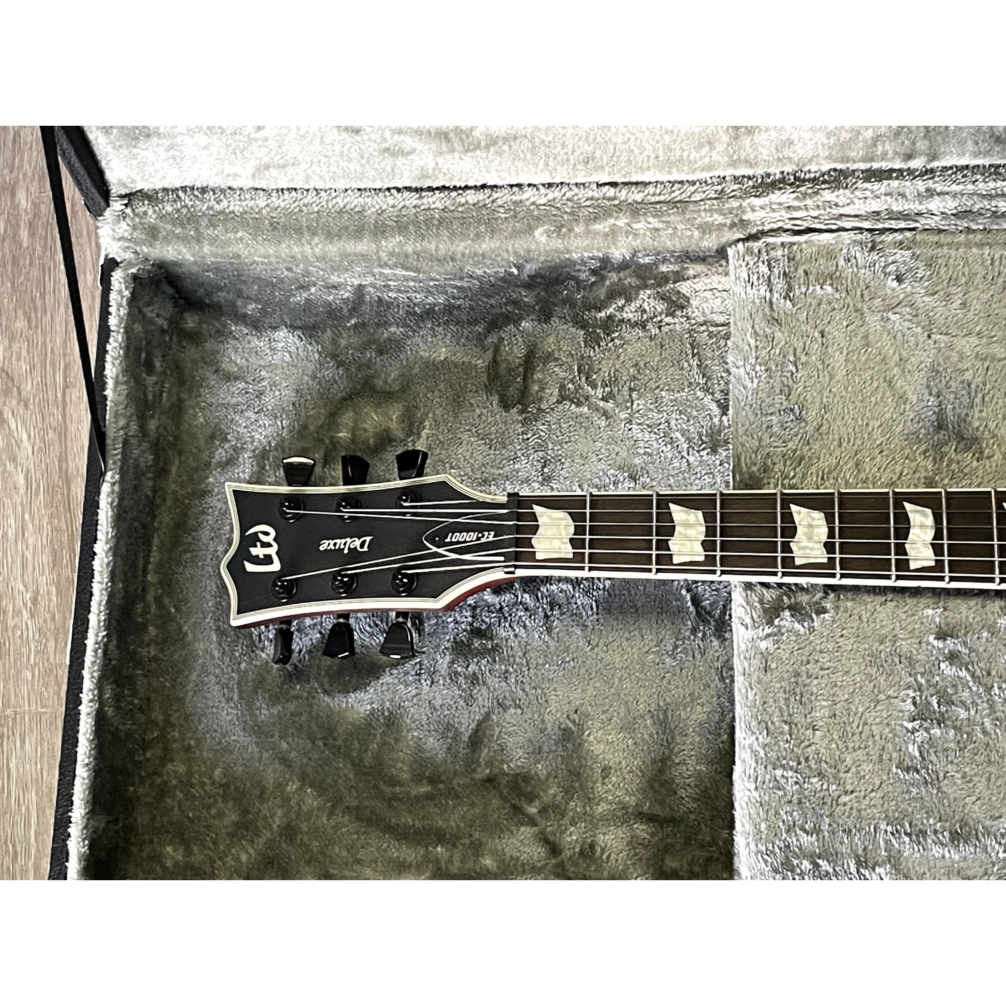 ESP LTD Deluxe EC - 1000T CTM Electric Guitar Tobacco Sunburst Satin with Case - Open Box Special - El Cajon Guitars and Music