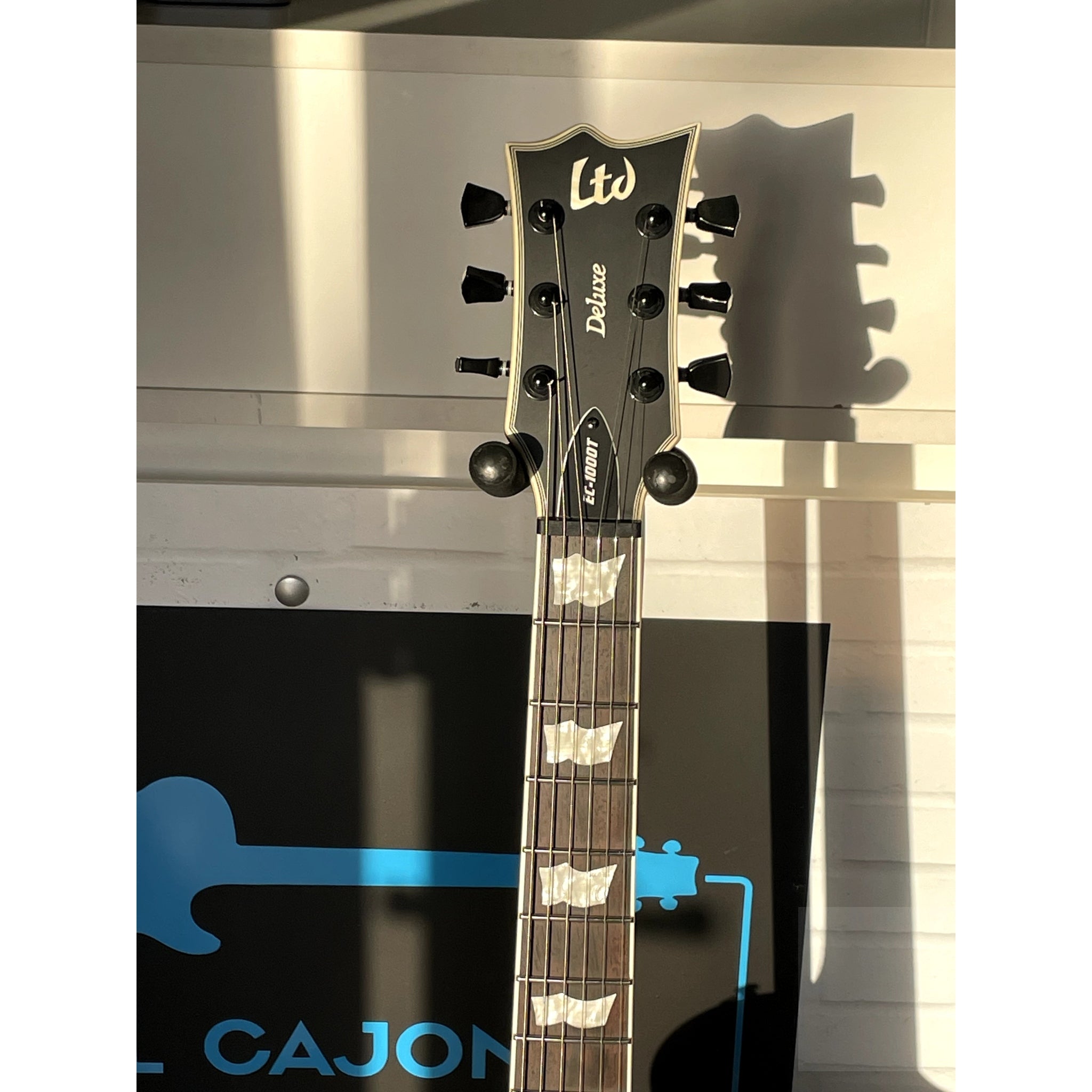 ESP LTD Deluxe EC - 1000T CTM Electric Guitar Tobacco Sunburst Satin with Case - Open Box Special - El Cajon Guitars and Music