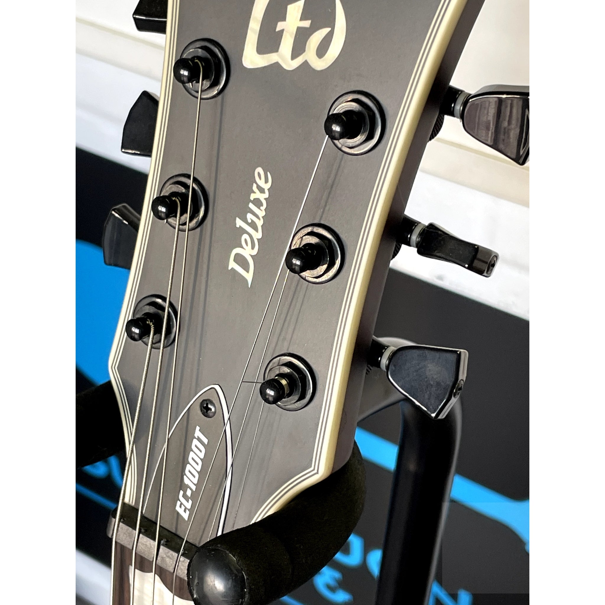 ESP LTD Deluxe EC - 1000T CTM Electric Guitar Tobacco Sunburst Satin with Case - Open Box Special - El Cajon Guitars and Music