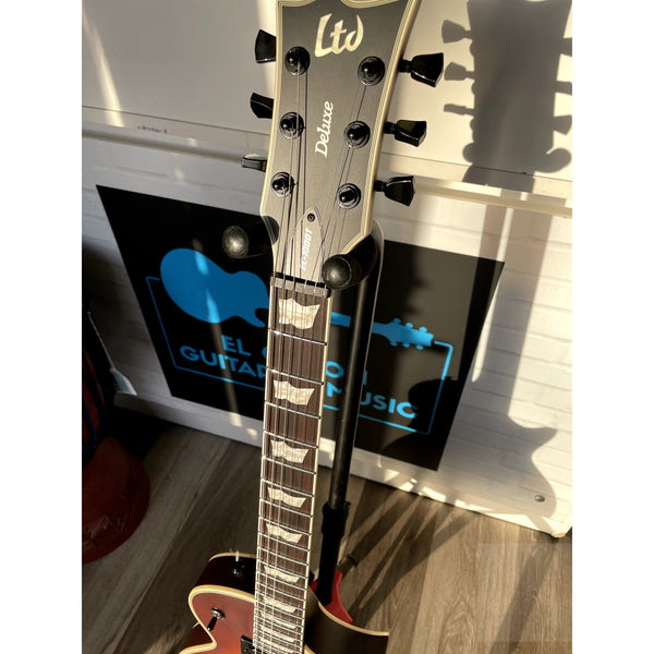 ESP LTD Deluxe EC - 1000T CTM Electric Guitar Tobacco Sunburst Satin with Case - Open Box Special - El Cajon Guitars and Music