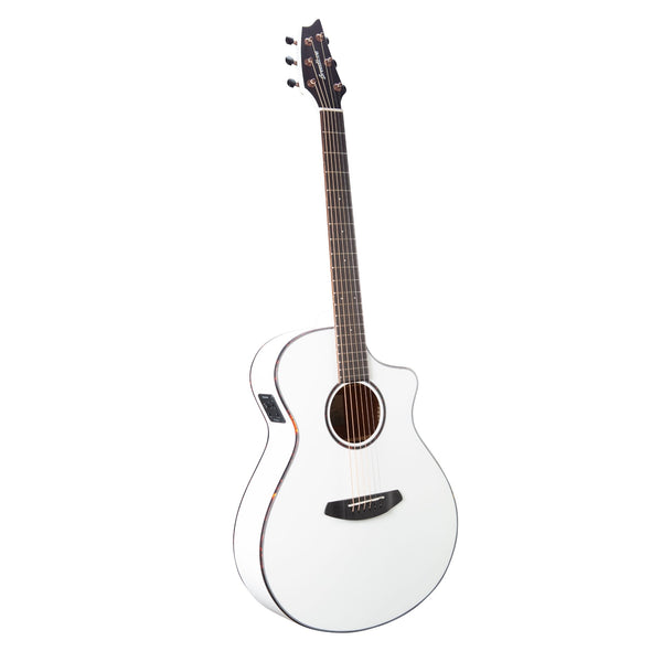 European Spruce - African Mahogany Discovery S Concert Satin White CE - El Cajon Guitars and Music