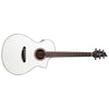 European Spruce - African Mahogany Discovery S Concert Satin White CE - El Cajon Guitars and Music