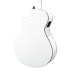 European Spruce - African Mahogany Discovery S Concert Satin White CE - El Cajon Guitars and Music