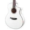 European Spruce - African Mahogany Discovery S Concert Satin White CE - El Cajon Guitars and Music