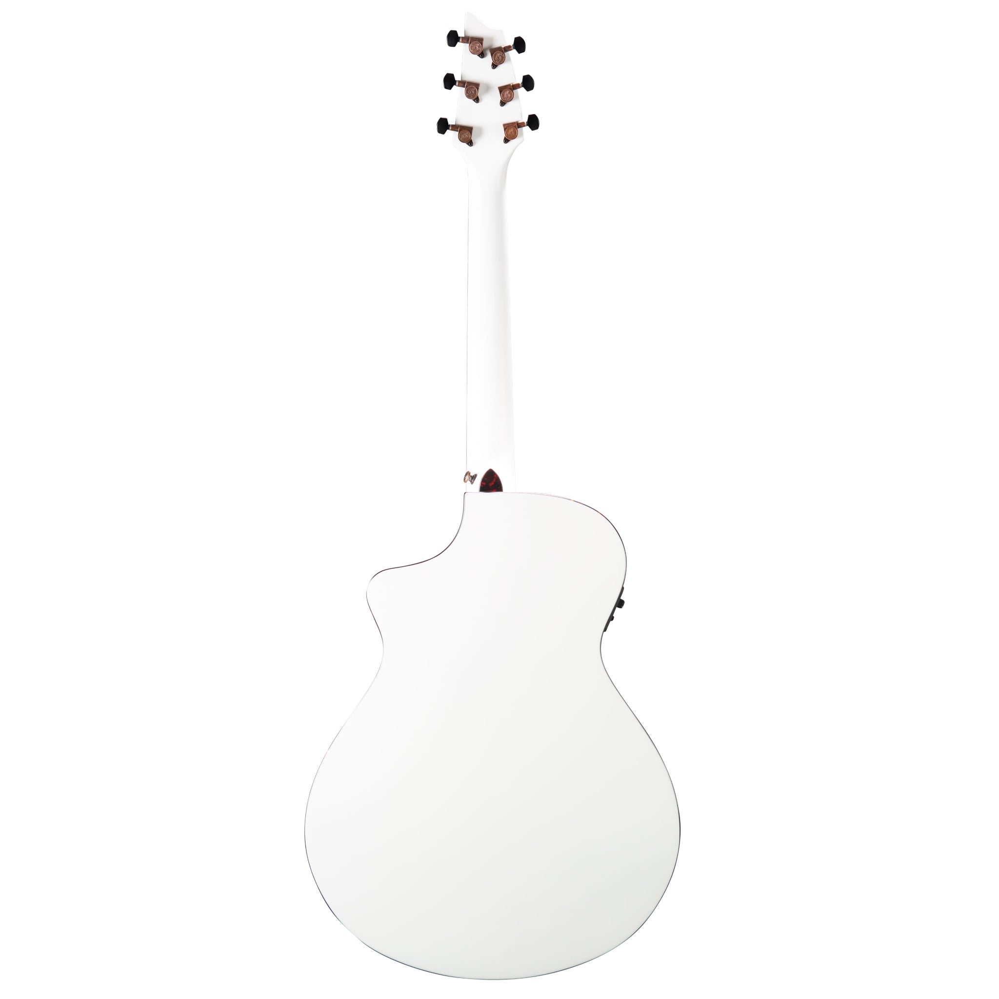 European Spruce - African Mahogany Discovery S Concert Satin White CE - El Cajon Guitars and Music