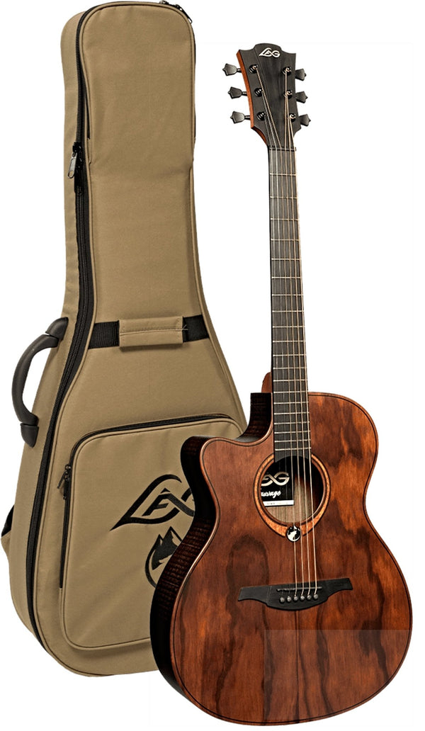 LAG Green Guitars SAUVAGE - L - ACE Auditorium Cutaway Acoustic - Electric Left - Handed - El Cajon Guitars and Music