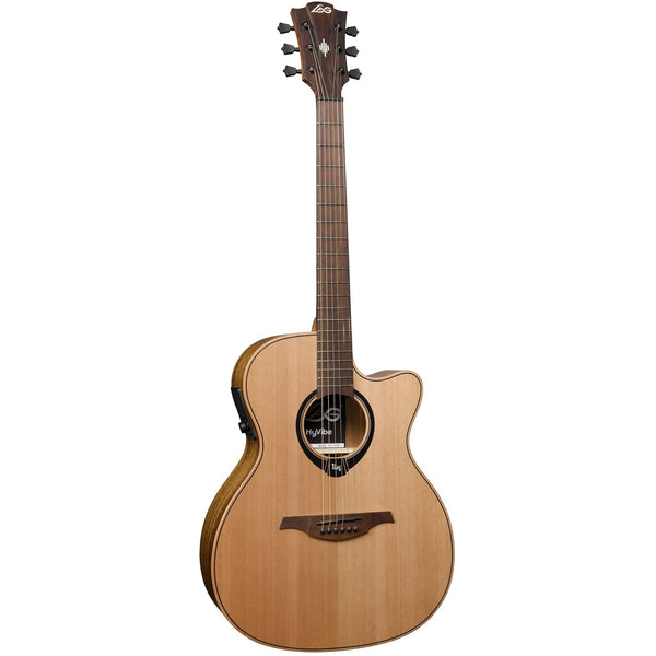 LAG Smart Guitar - HyVibe 10 Auditorium Cutaway Satin GLH HV10ACE - El Cajon Guitars and Music