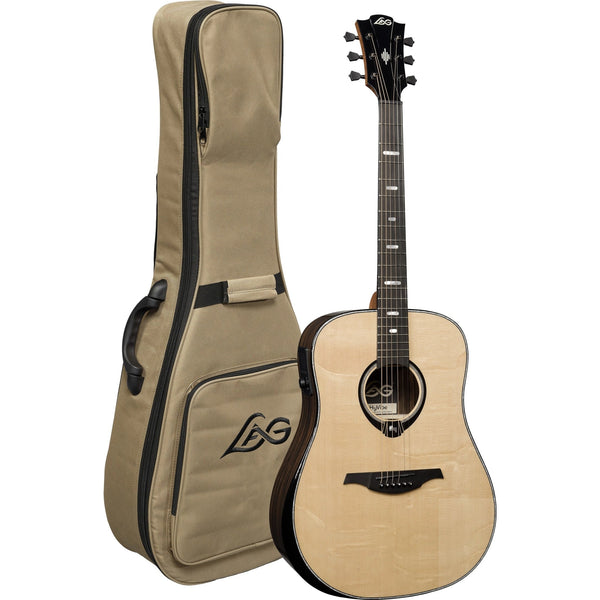 Lag Smart Guitar Hyvibe 50 Dreadnought Bevel Gloss - El Cajon Guitars and Music