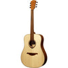 LAG TL70D - NAT Dreadnought Left - Handed Natural Acoustic Guitar - El Cajon Guitars and Music