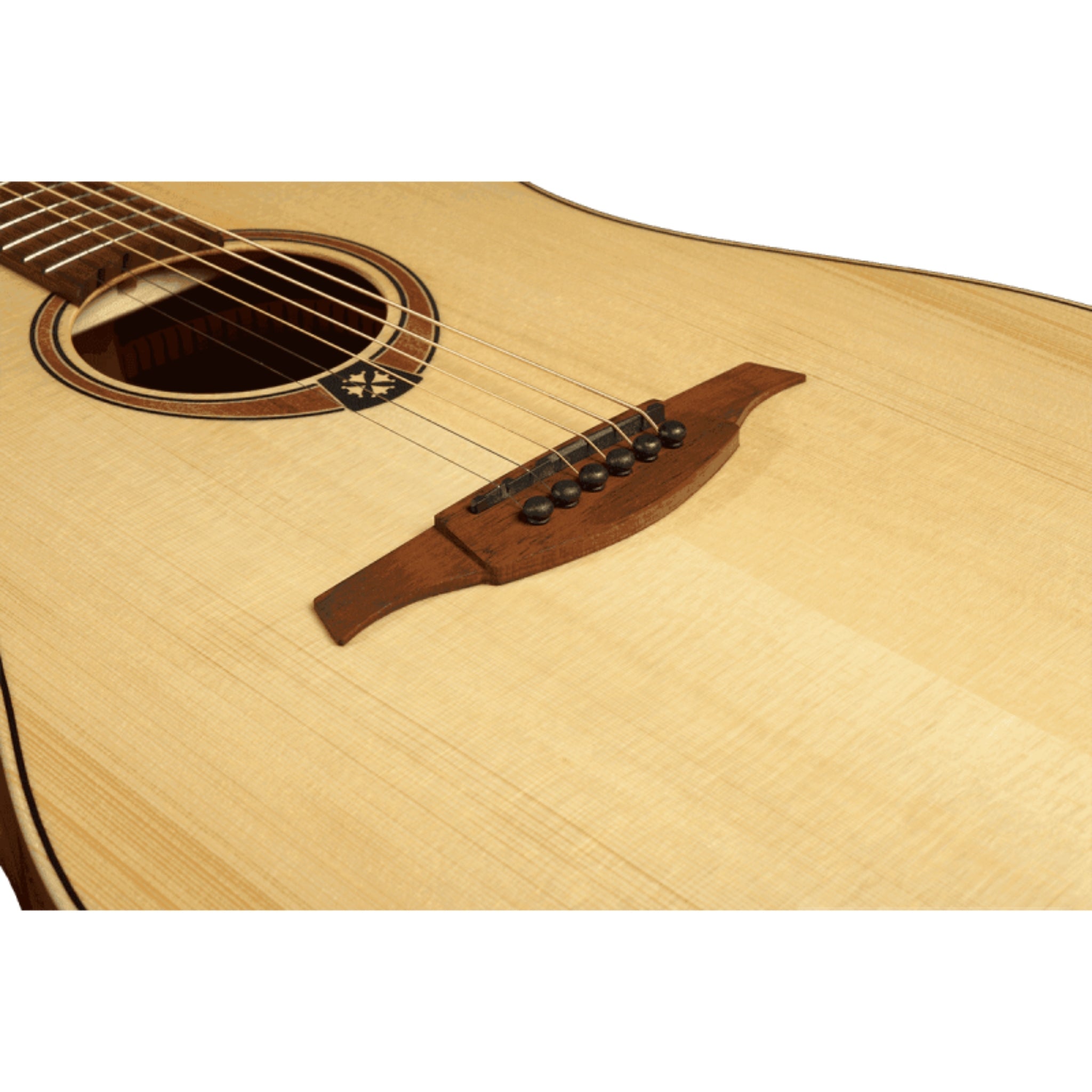 LAG TL70D - NAT Dreadnought Left - Handed Natural Acoustic Guitar - El Cajon Guitars and Music