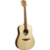 LAG TL70D - NAT Dreadnought Left - Handed Natural Acoustic Guitar - El Cajon Guitars and Music
