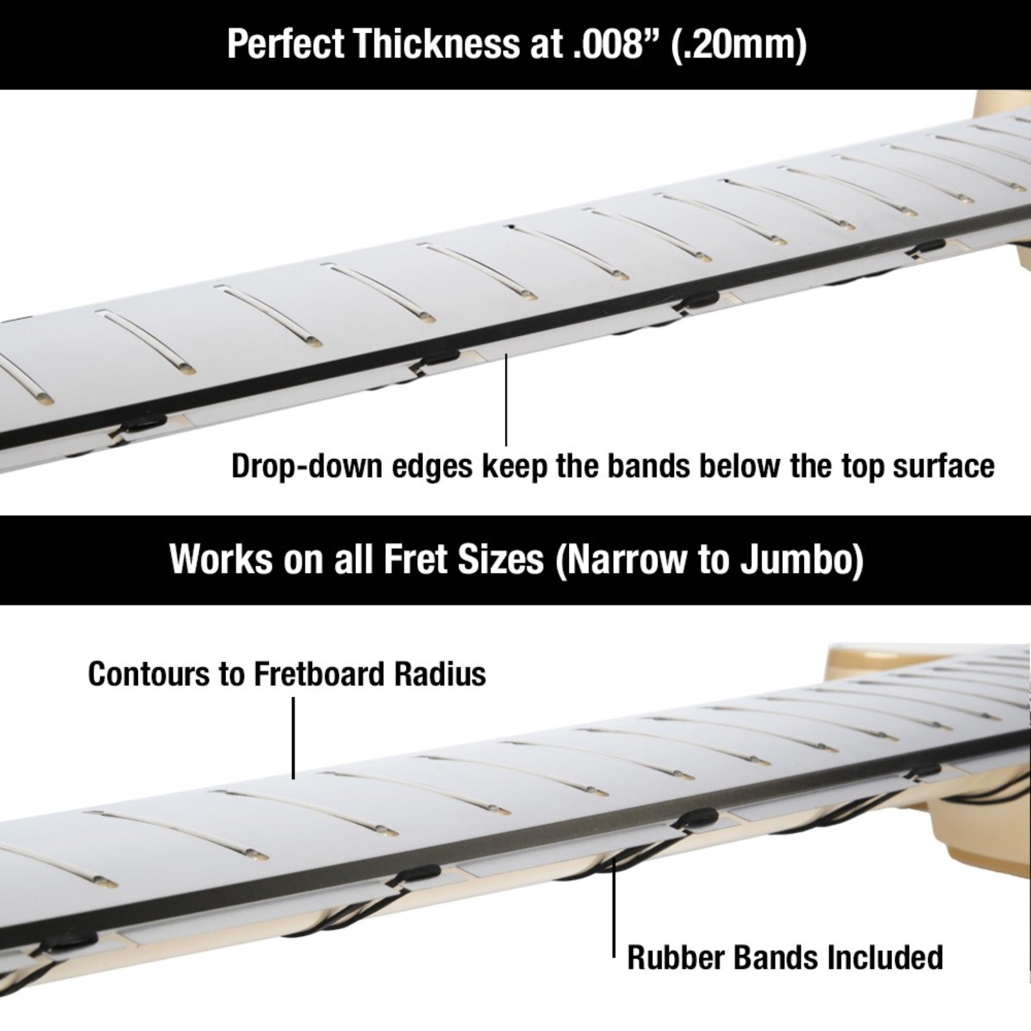 MusicNomad Fret Shield™ - Total Fretboard Protector Guard Tool for Fret Polishing on 24.75