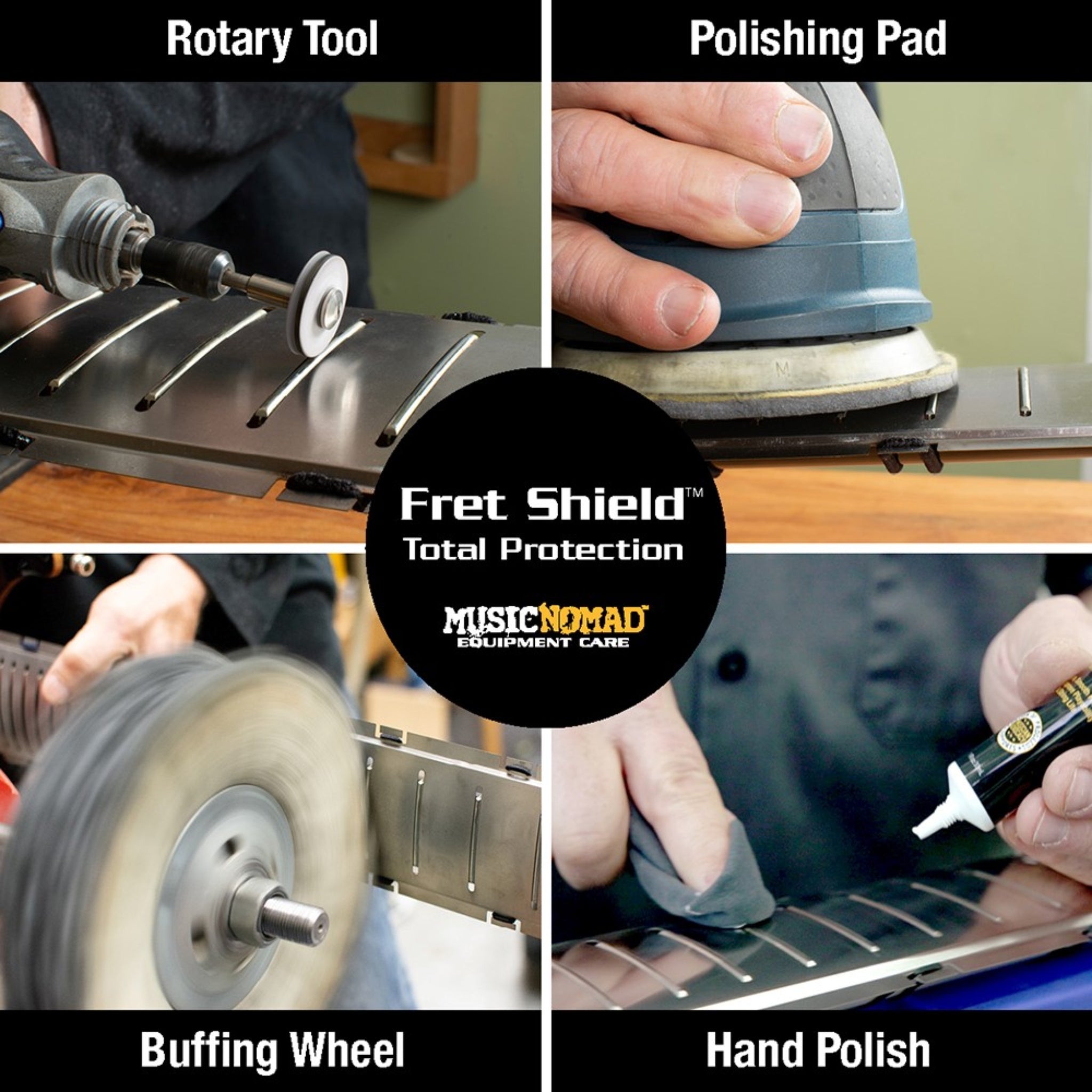 MusicNomad Fret Shield™ - Total Fretboard Protector Guard Tool for Fret Polishing on 24.75