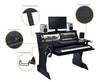 Musiea BE200 Series Music Recording Studio Desk Workstation w/2 x 4U Rack