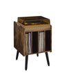 Musiea BX80 Vinyl Record Player Stand Mid Century Turntable Table with 4 Cabinet Record Storage