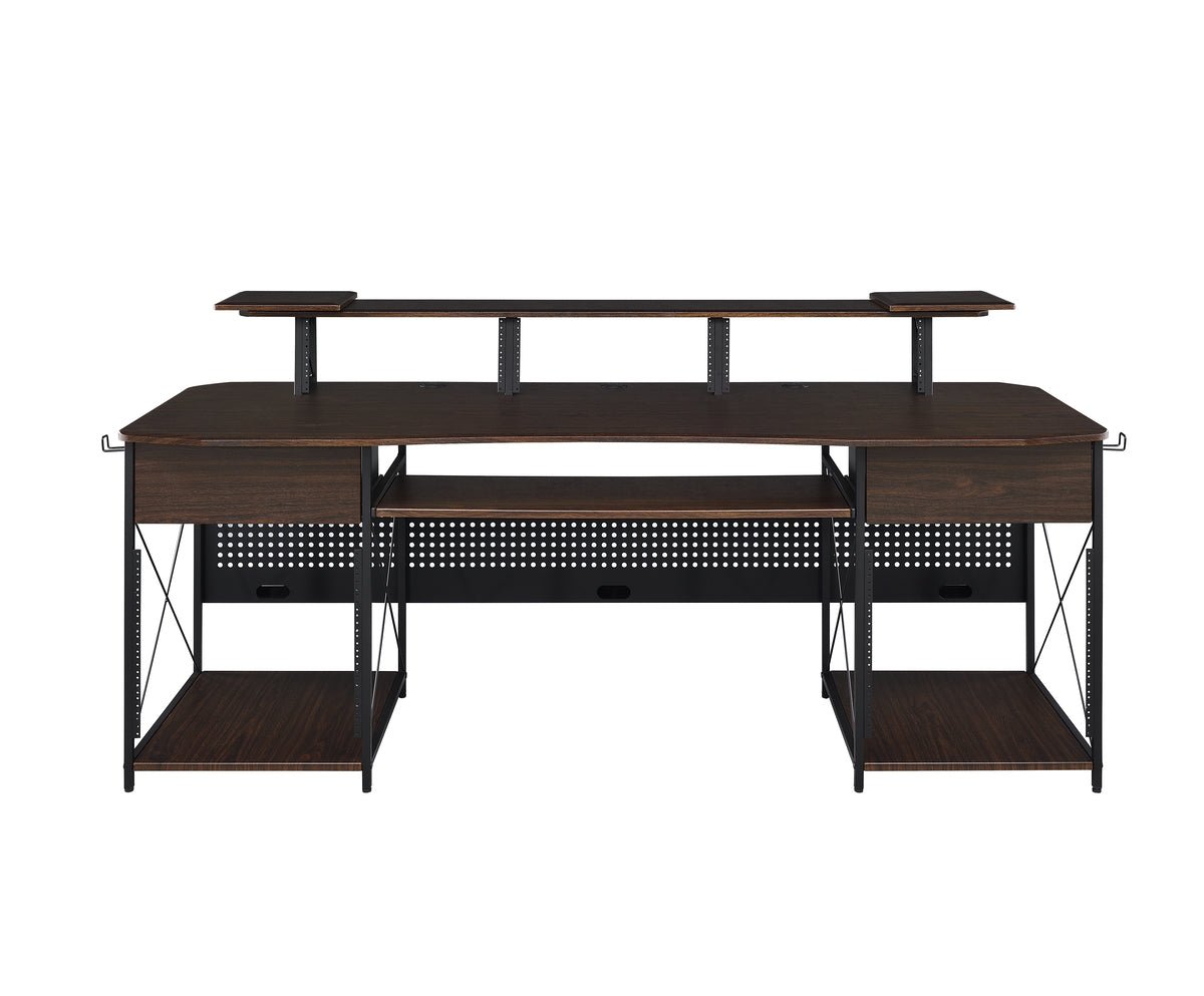 Musiea EX200 Series Pro Music Recording Studio Desk Workstation w/ 3 x 4U Rack and 2 x 9U Rack