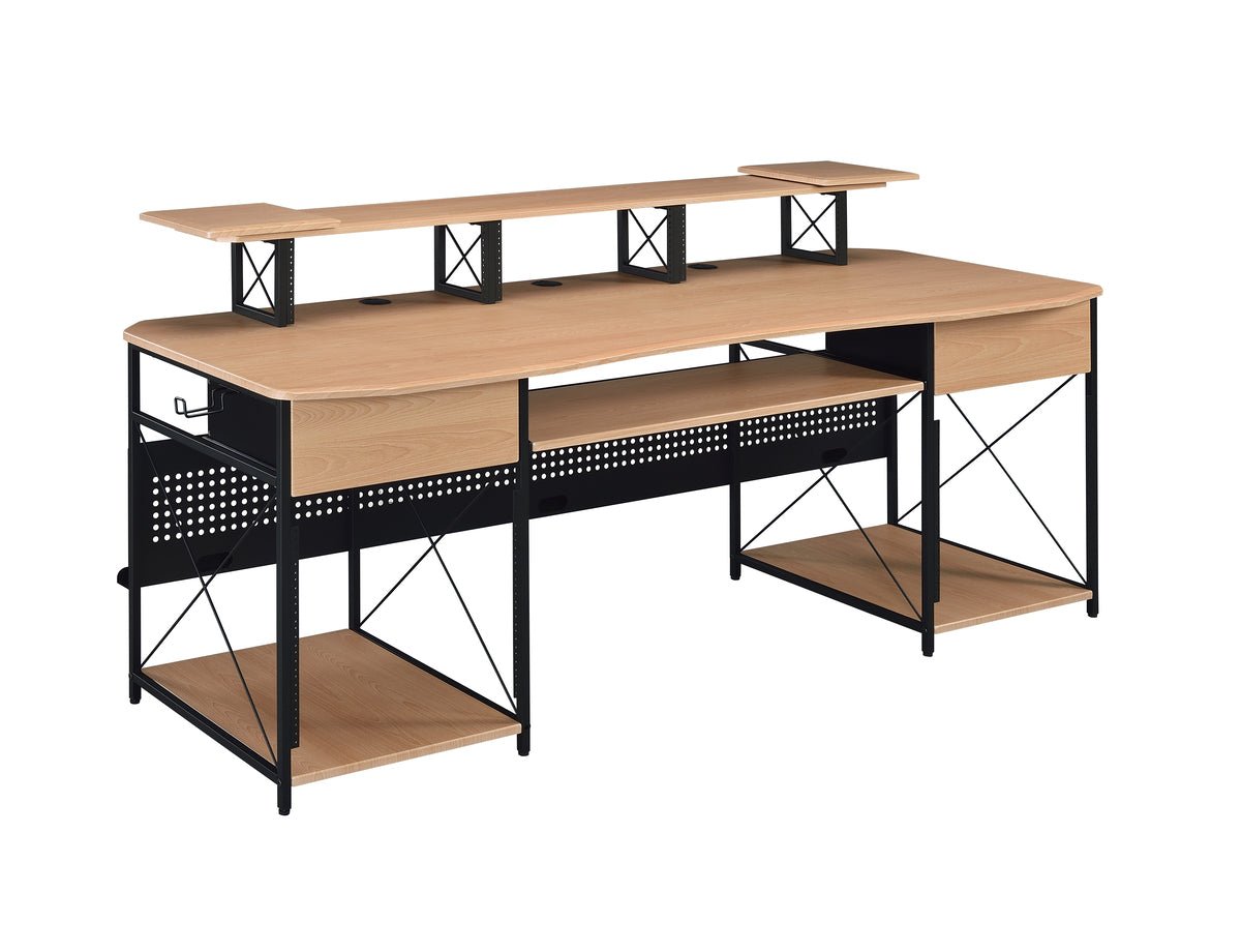 Musiea EX200 Series Pro Music Recording Studio Desk Workstation w/ 3 x 4U Rack and 2 x 9U Rack