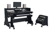 Musiea EX88 Series 88 Keys Pro Music Studio Desk Workstation with Rack Cabinet