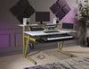 Musiea IM200 Series Tempered Glass Music Recording Studio Desk w/2 x 4U Rack