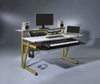 Musiea IM200 Series Tempered Glass Music Recording Studio Desk w/2 x 4U Rack