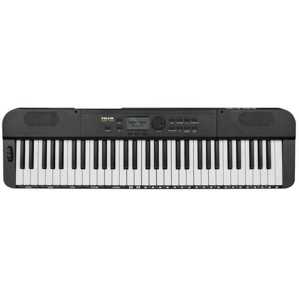 NUX NEK - 100 Digital Keyboard, 61 Keys with Touch Response,Rechargeable Battery - El Cajon Guitars and Music