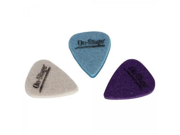 On - Stage UPK300 3 - Pack Felt Ukulele Picks - El Cajon Guitars and Music