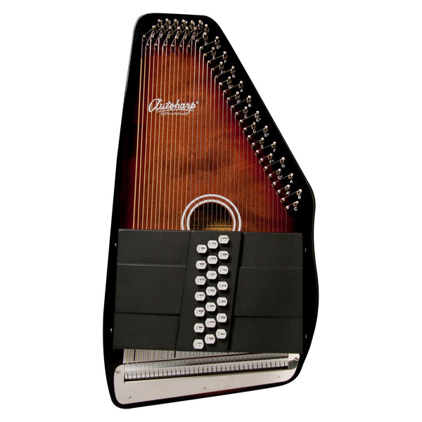 Oscar Schmidt OS21CE 21 Chord Acoustic Electric Auto Harp. Tobacco Sunburst - El Cajon Guitars and Music