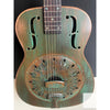 Recording King RM - 997 - VG Swamp Dog Metal Body Resonator Style - 0 Distressed Vintage Green - El Cajon Guitars and Music