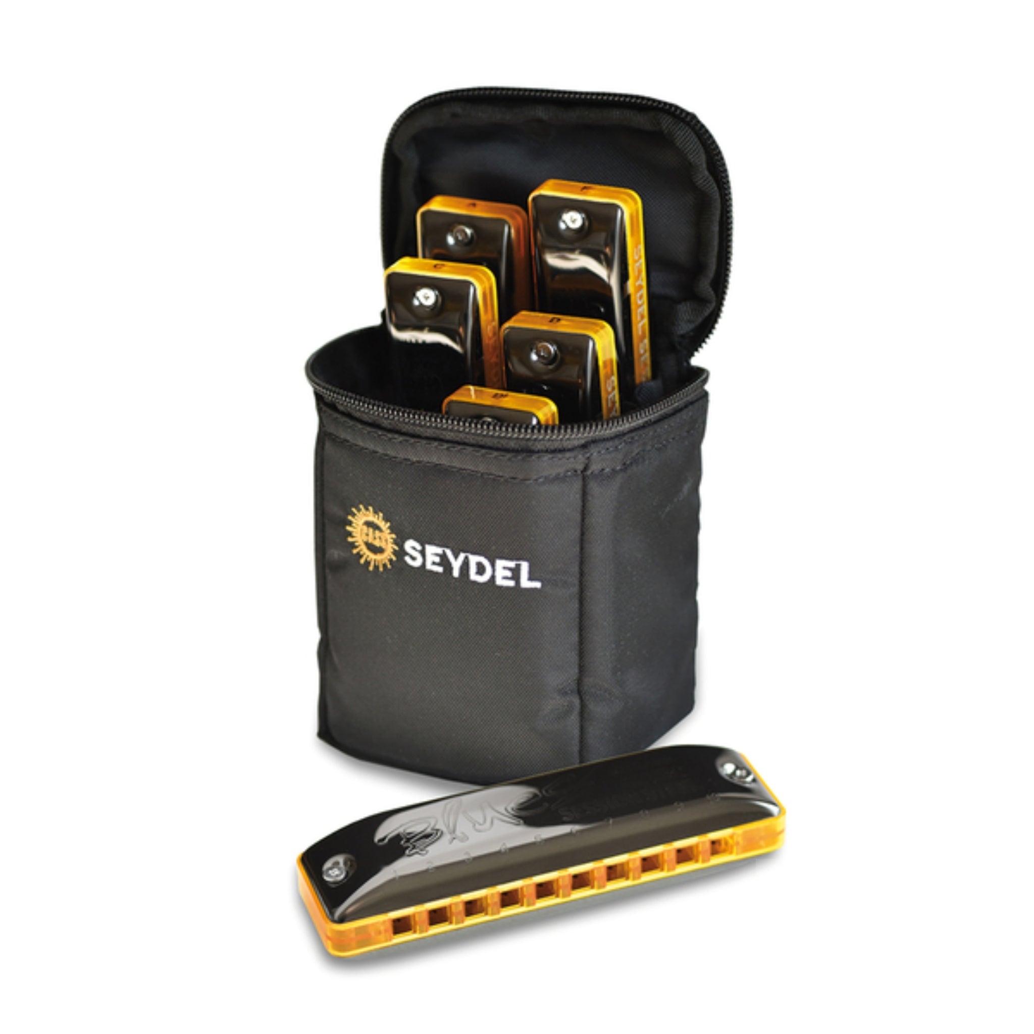 Seydel Blues Harmonica Set - SESSION STEEL SUMMER EDITION (Set of 6) - El Cajon Guitars and Music